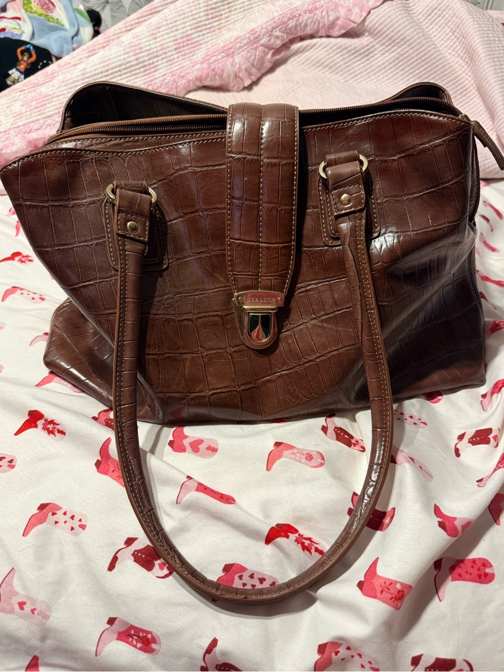 Vintage Liz Claiborne Croc Bag